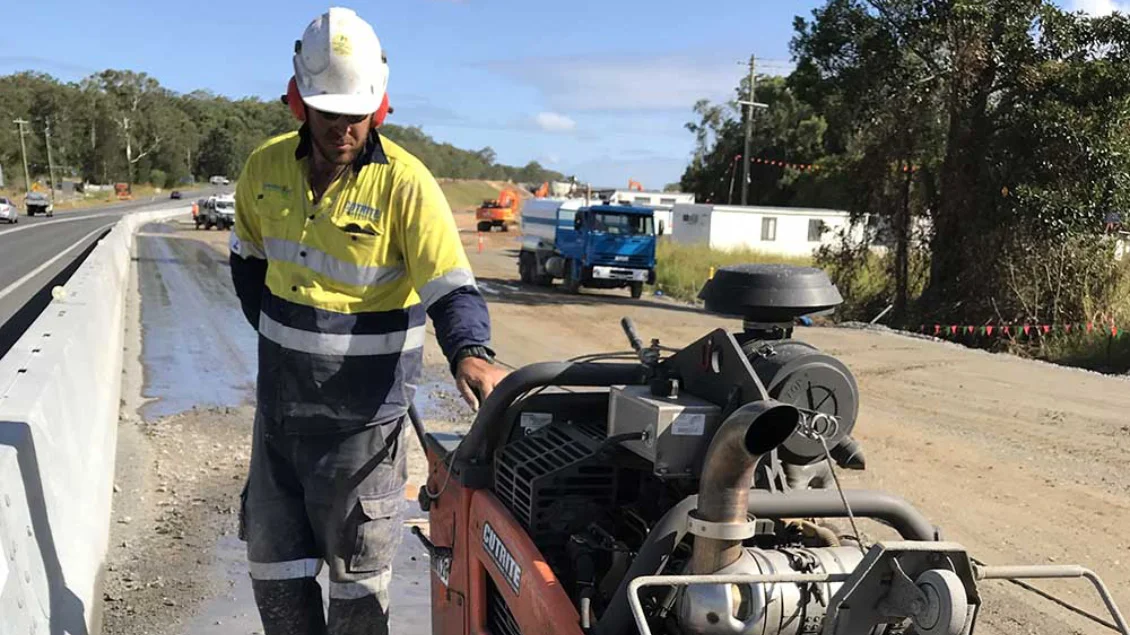 Brisbane diamond floor and road sawing