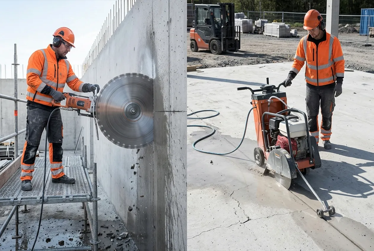 Wall Sawing vs Floor Sawing